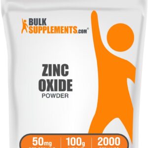 BulkSupplements.com Zinc 50 mg Powder – 100 g
