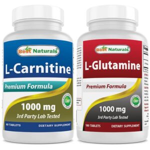 Best Naturals L-Carnitine 1000mg & L-Glutamine 1000 mg