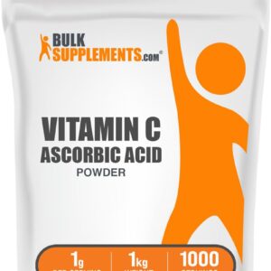 BulkSupplements.com Vitamin C 1 g Powder – 1 g