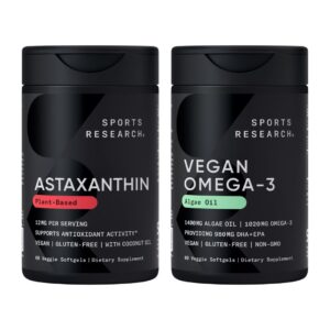 Sports Research Algal omega-3 Softgel – 60 softgels
