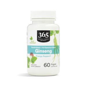 365 By Whole Foods Market, Ginseng – 60 count