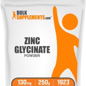 BulkSupplements.com Zinc 130 mg Powder – 250 g