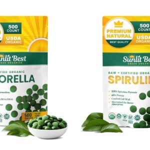 Sunlit Best Premium Chlorella & Spirulina Tablet – 500 tablet