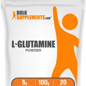 BulkSupplements.com L-Glutamine 5000 mg Powder – 5 g