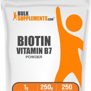 BulkSupplements.com Biotin 10000 mcg Powder – 1 g