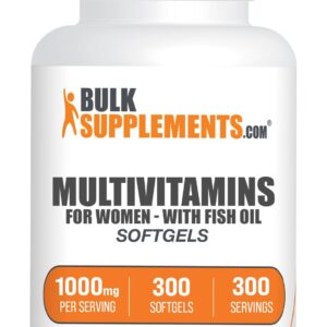 BulkSupplements.com Fish oil omega-3 Softgel – 300 count