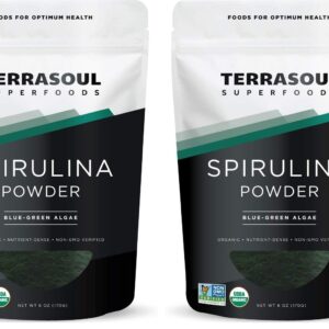 Terrasoul Superfoods Organic Spirulina Powder – 6 Oz