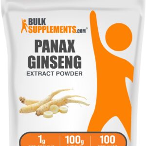 BulkSupplements.com Ginseng 1000 mg Powder – 100 g