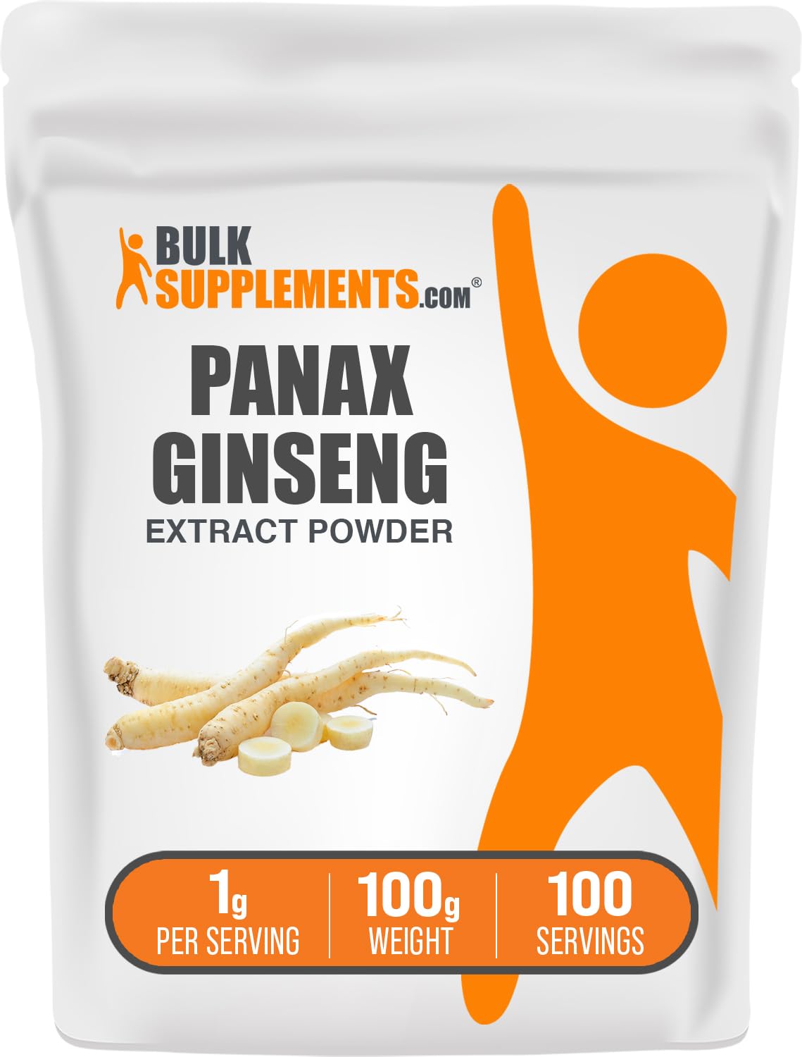BulkSupplements.com Ginseng 1000 mg Powder – 100 g