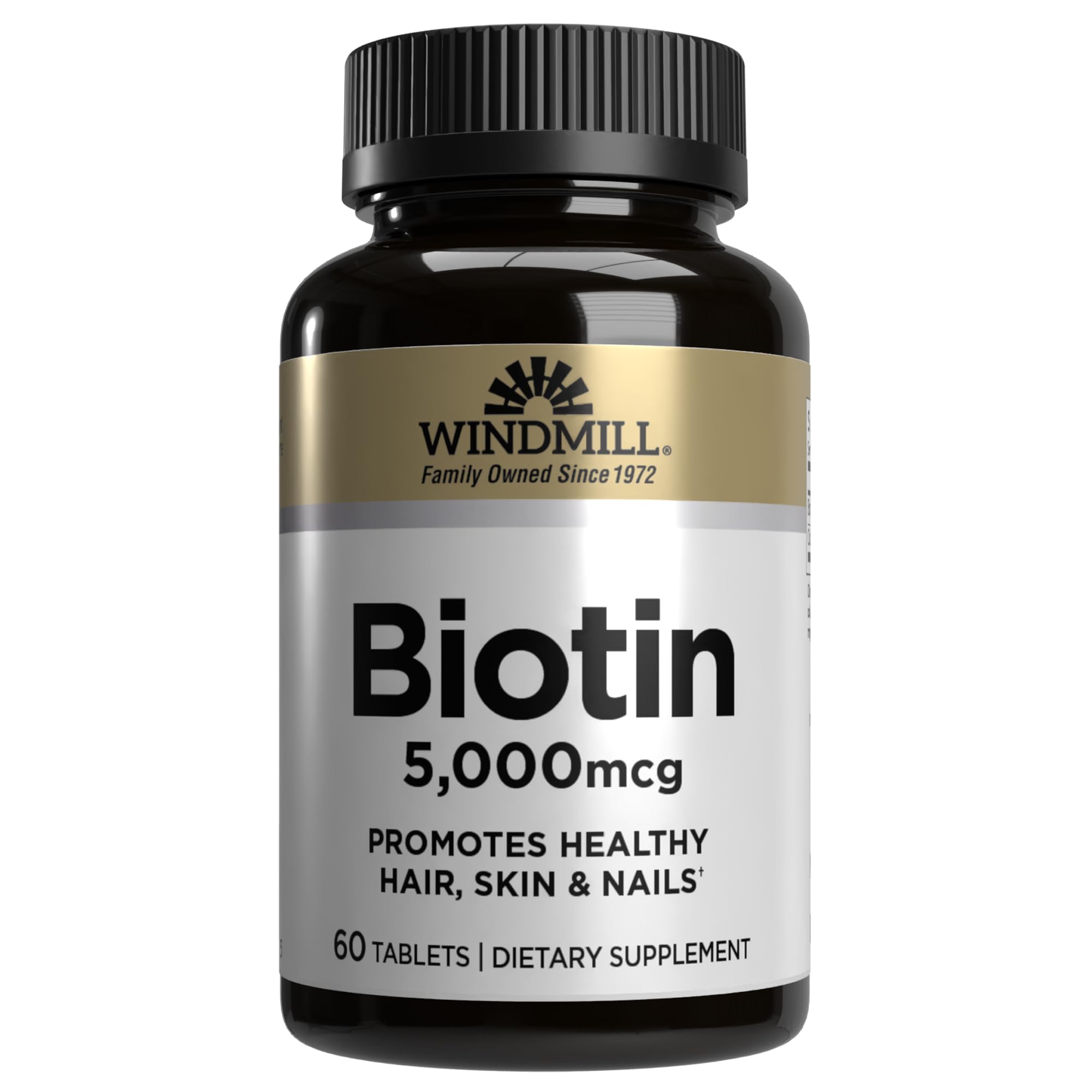 Windmill Natural Vitamins Biotin 5000 mcg – 60 servings