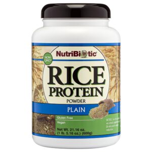 NutriBiotic – Plain Rice Vegan Protein Powder – 1 Lb