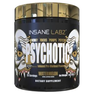 Insane Labz Psychotic Gold, High Pre-Workout Powder – 35 servings