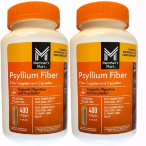 Member’s Mark Psyllium fibre Capsule – 400 count