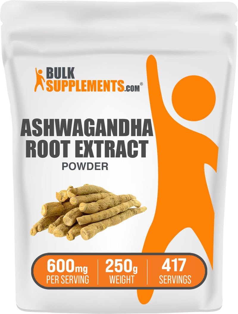 BulkSupplements.com Ashwagandha 600 mg Powder – 250 g