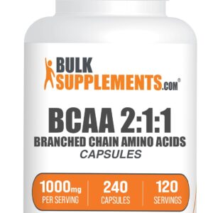 BulkSupplements.com BCAAs Capsule – 240 capsules