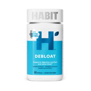 Habit Debloat Supplement, Supports Digestive Enzymes Capsule – 60 capsules