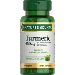 Nature’s Bounty Turmeric 450 mg Capsule – 60 count