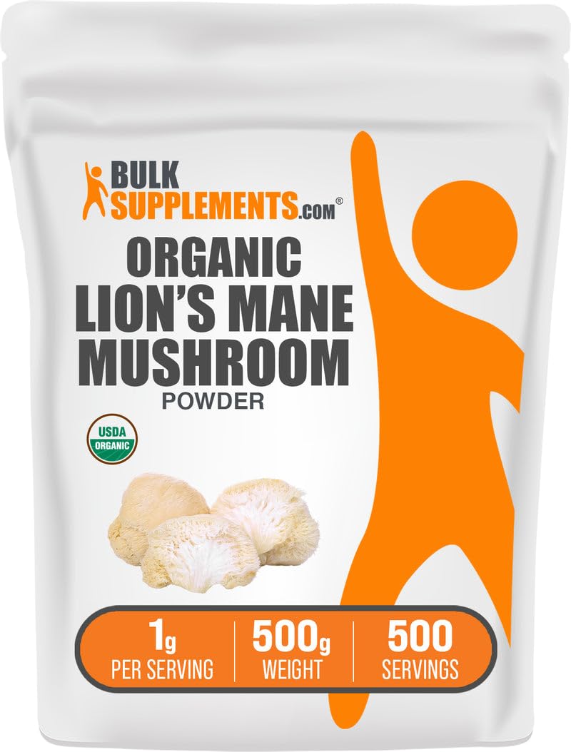 BulkSupplements.com Lion's mane mushroom 1 g Powder – 1 g