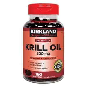 Kirkland Signature Krill oil omega-3 500 mg Softgel – 160 softgels
