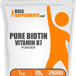 BulkSupplements.com Hair Supplements 1 mg Powder – 25 g