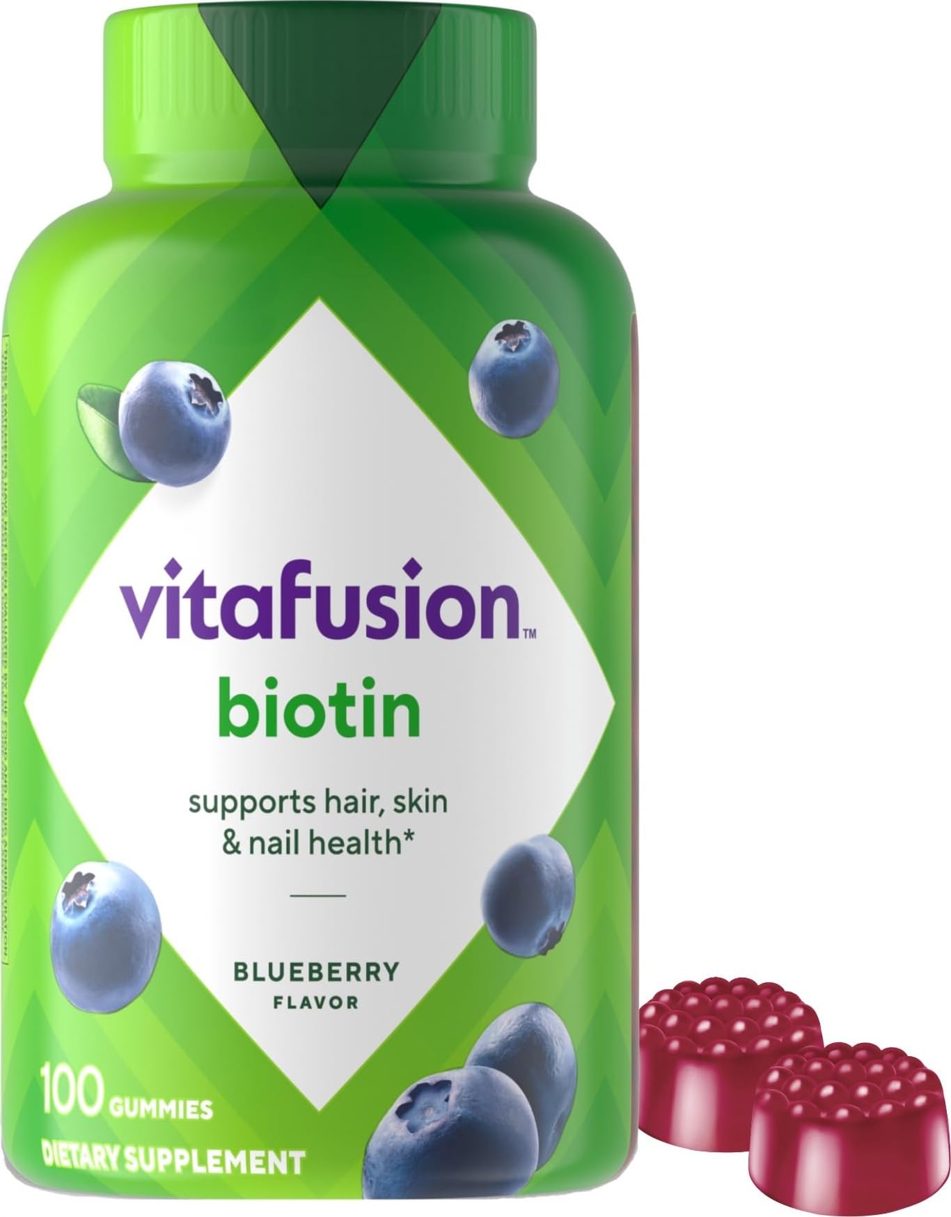 Vitafusion Hair Supplements 5000 mcg Gummy – 2 gummies