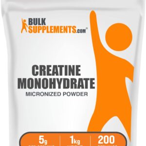 BulkSupplements.com Creatine monohydrate 5000 mg Powder – 5 g
