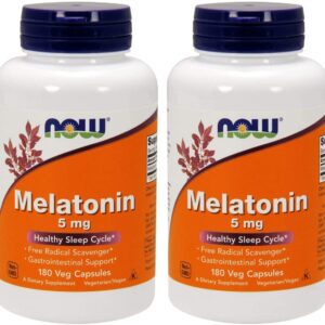 NOW Foods Melatonin 5 mg Capsule – 180 vcaps