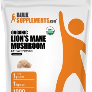 BulkSupplements.com Lion’s mane mushroom 1 g Powder – 1 g