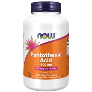 NOW Foods B Vitamins 500 mg Capsule – 250 capsules