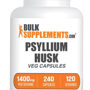 BulkSupplements.com Psyllium fibre Capsule – 240 capsules