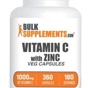 BulkSupplements.com Vitamin C 1000 mg Capsule – 2 capsules