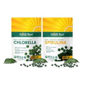 Sunlit Best Premium Chlorella & Spirulina Tablet – 1000 tablet