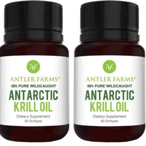 Antler Farms – 100% Pure Krill oil omega-3 Softgel – 60 softgels