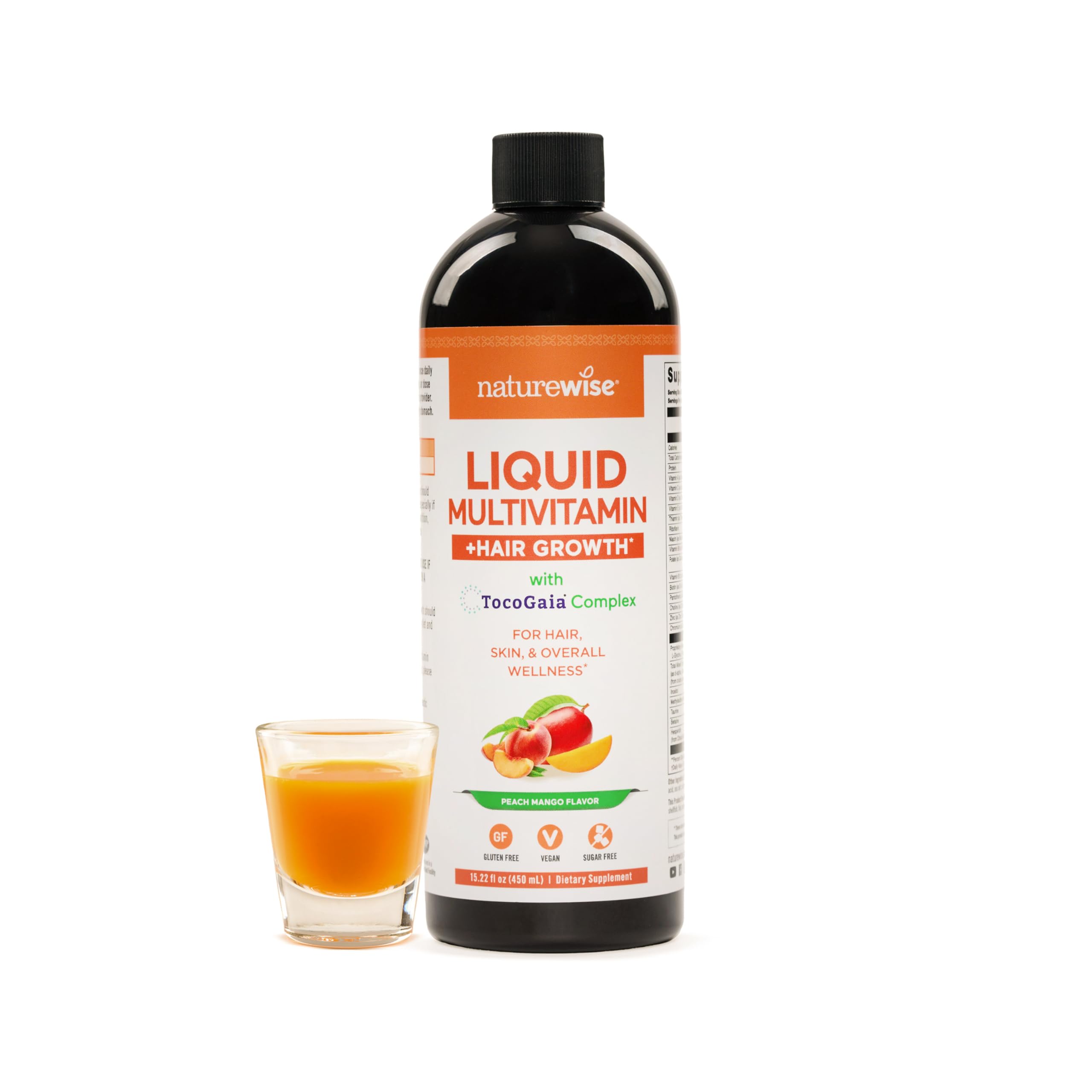 NatureWise Liquid Hair Supplements – 15 servings