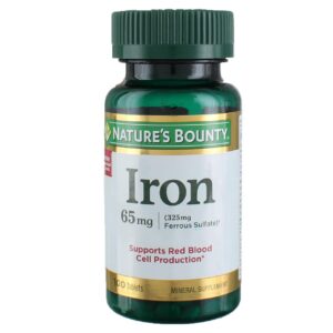 Nature’s Bounty Iron 65 mg Tablet – 100 tablets