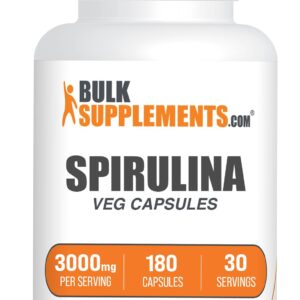 BulkSupplements.com Greens Powders Capsule – 180 count