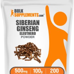 BulkSupplements.com Ginseng 500 mg Powder – 100 g