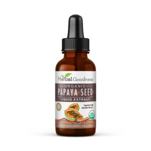 Herbal Goodness Organic Papaya Seeds Digestive Enzymes Liquid