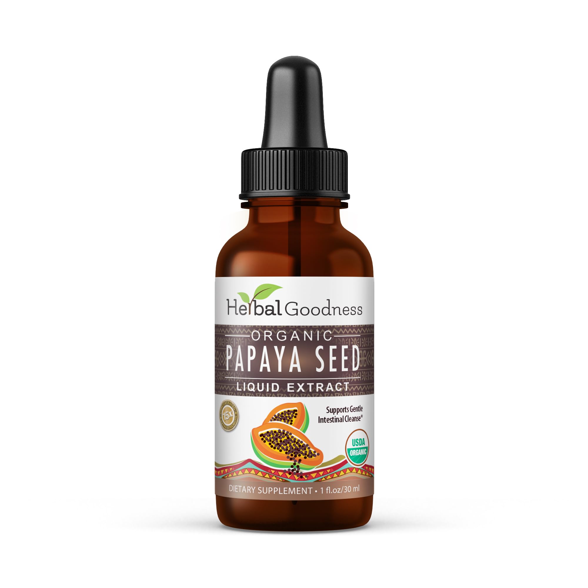 Herbal Goodness Organic Papaya Seeds Digestive Enzymes Liquid
