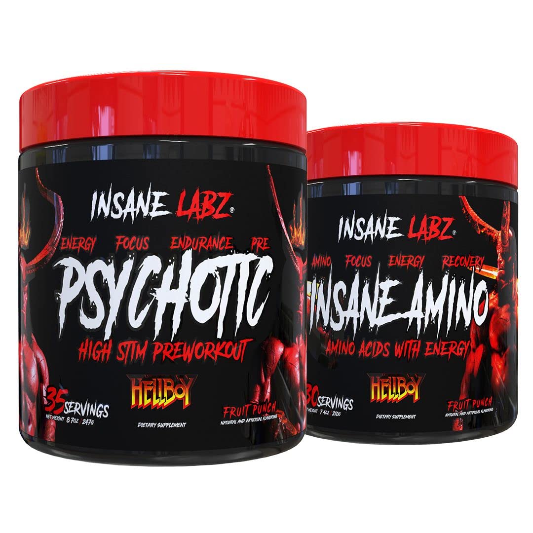 Insane Labz Hellboy Bundle, Psychotic Pre-Workout