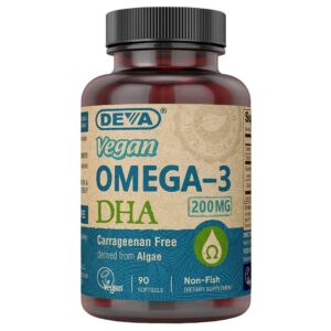 DEVA Vegan Algal omega-3 200 MG Softgel – 90 softgels