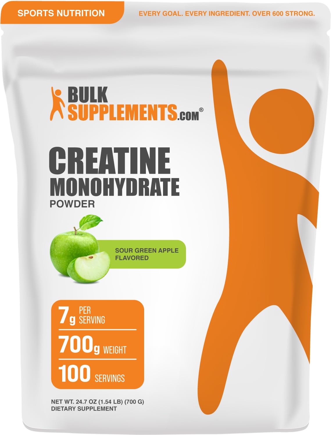BulkSupplements.com Creatine monohydrate 7 g Powder – 7 g