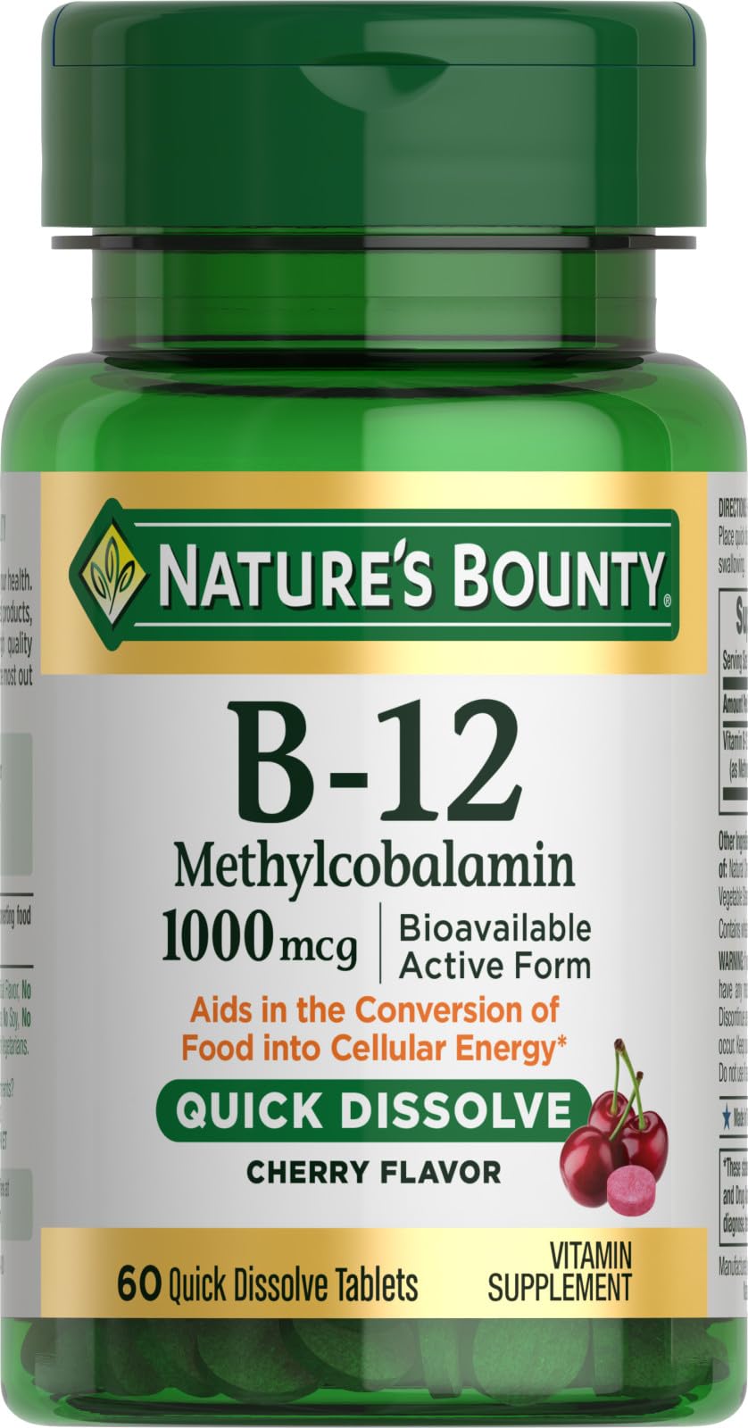Nature's Bounty B Vitamins 1000 mcg Tablet – 12 tablets