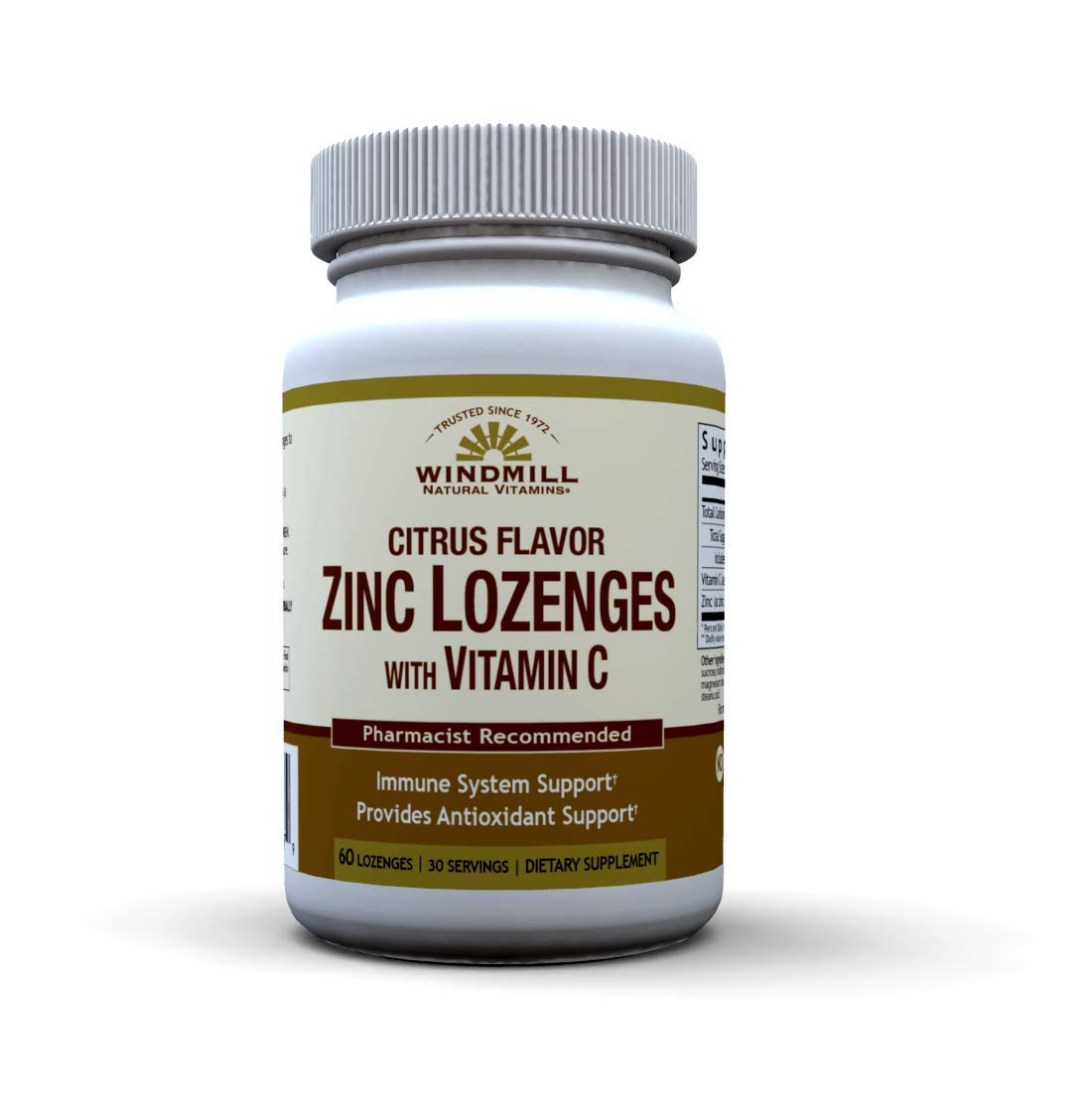 Windmill Health Natural Vitamins Zinc Lozenge – 30 servings