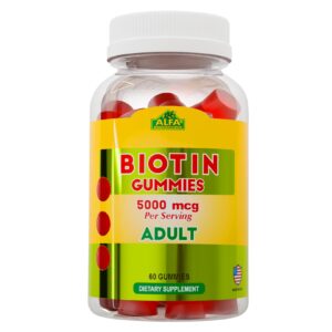 ALFA VITAMINS Hair Supplements 5000 mcg Gummy – 60 gummies