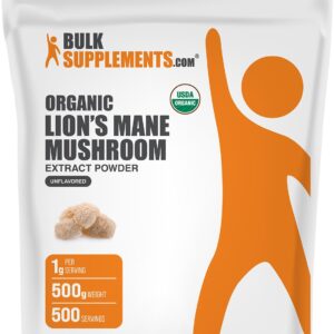 BulkSupplements.com Lion’s mane mushroom 1 g Powder – 1 g
