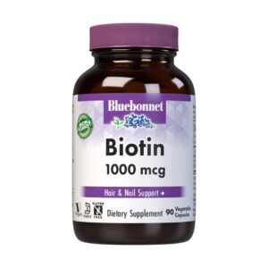 Bluebonnet Biotin 1000 Mcg Capsule – 90 count