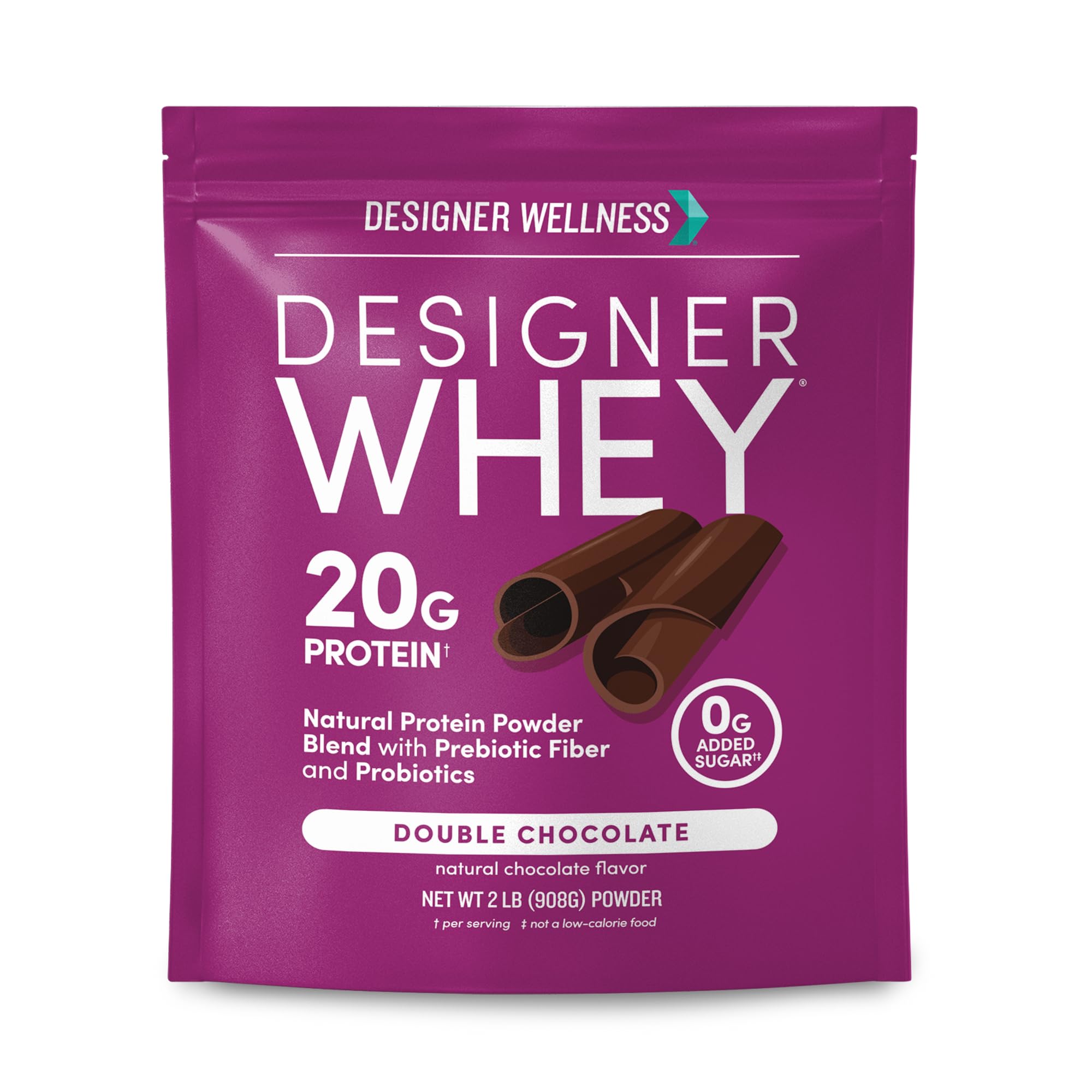 Designer Wellness, Double Chocolate, Designer Whey Protein Powder – 2 lb