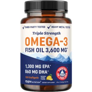 Triple Strength Fish oil omega-3 3600 mg