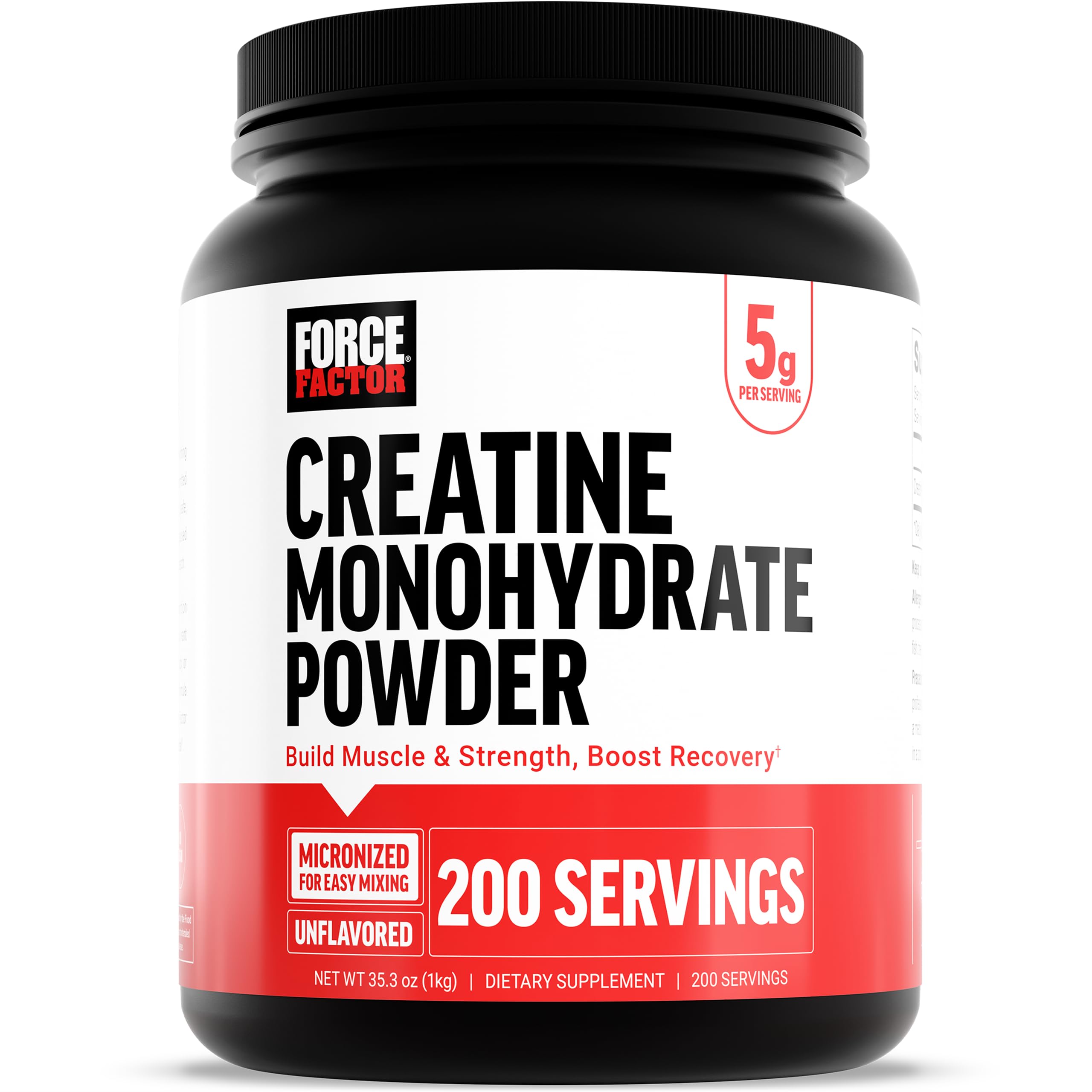 Force Factor Creatine monohydrate Powder – 5 g